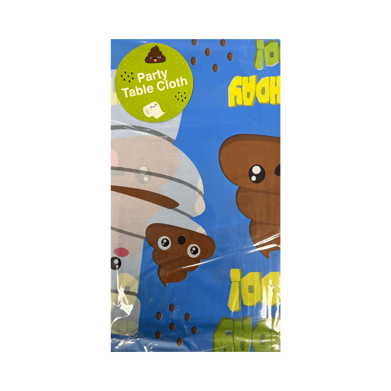Wholesale Emoji Poo - Large Birthday Party Table Cloth - (Case of 16)