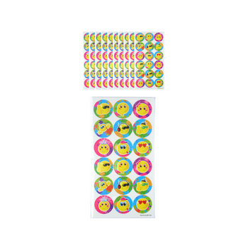 Wholesale Smiles Stickers - 18 Stickers - (Case of 24)