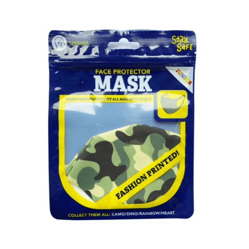 Junior Face Mask Protector Camouflage