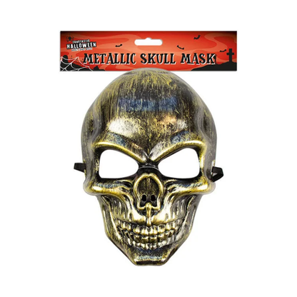 Gold Metallic Skull Mask