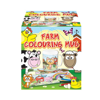 Wholesale Farm Colouring Mug - (Case of 12)