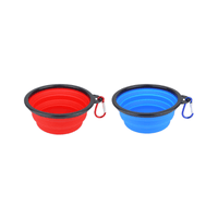 Wholesale Foldable Silicone Portable Pet Bowl - (Case of 12)