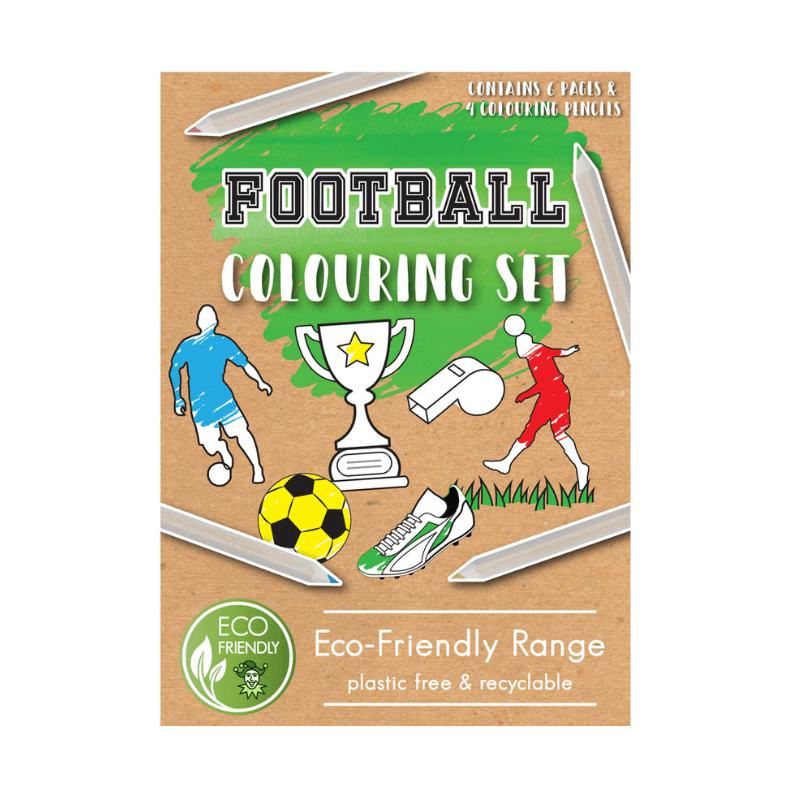 Wholesale Football Eco Colouring Set - (Case of 12)