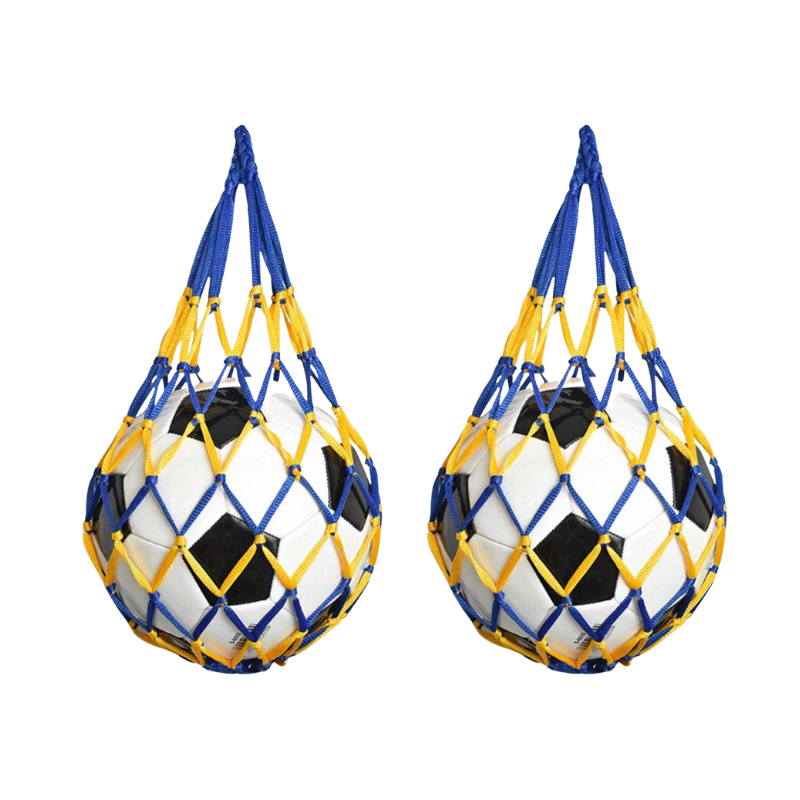 Wholesale Football Net Carrier 2 Pieces for Footballs, Basketballs or Volleyballs - (Case of 16)