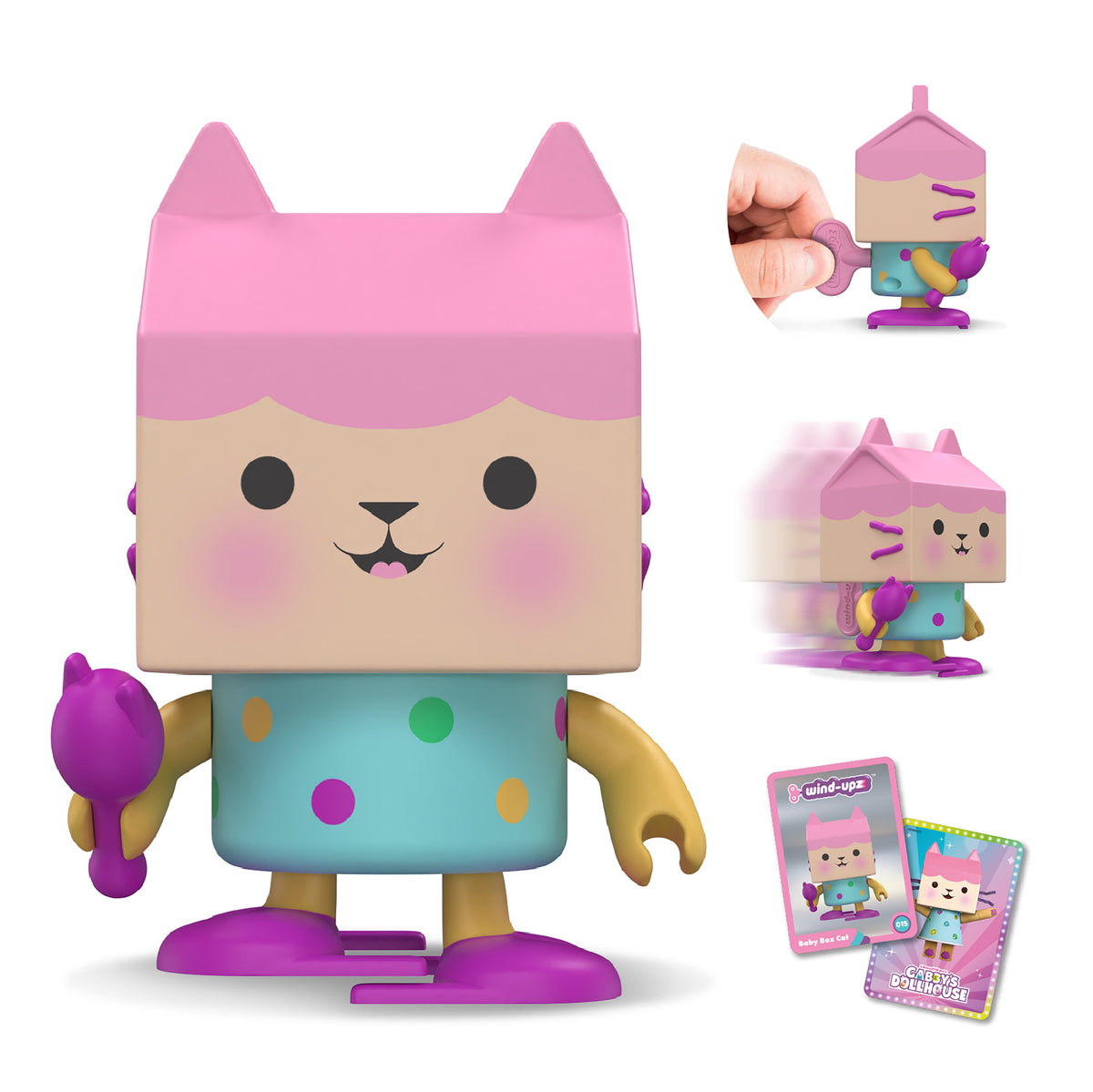 Wholesale Gabby's Dollhouse Baby Box Cat Wind-Upz - (Case of 10)