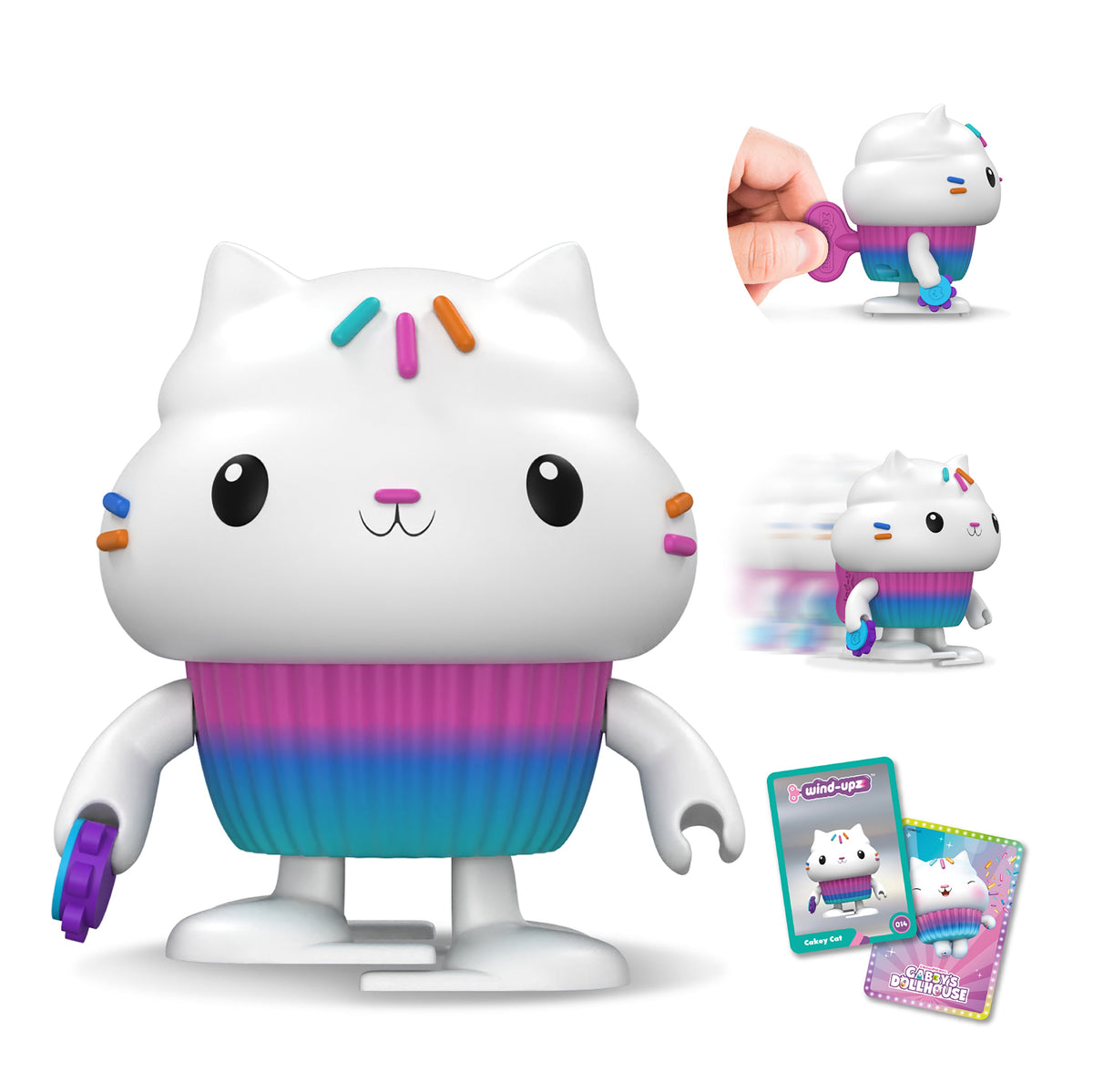 Wholesale Gabby's Dollhouse Cakey Cat Wind-Upz - (Case of 10)