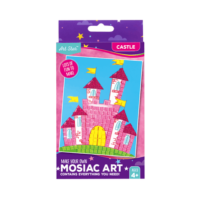 Wholesale Glitter Mosaic Art - Castle - (Case of 16)