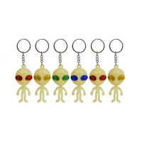 Wholesale Glow In The Dark Alien Keyring - (Case of 24)