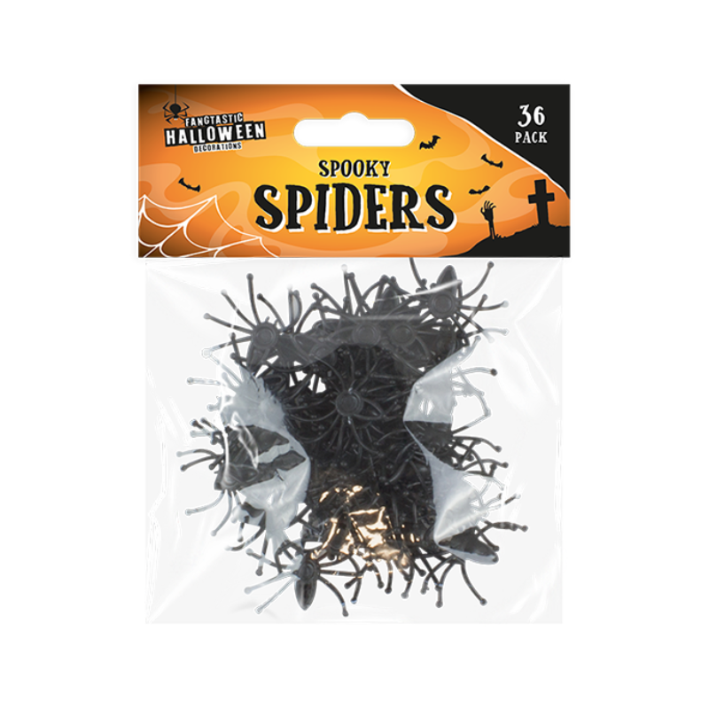 Wholesale Halloween Spiders - 36 Pack - (Case of 24)