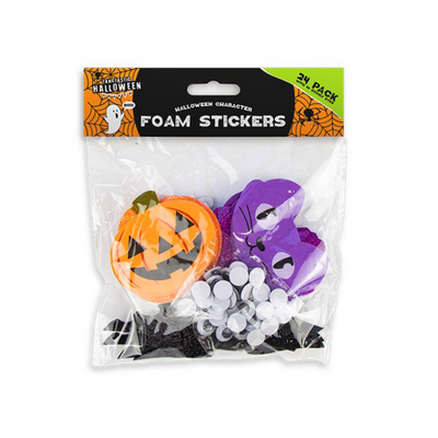 Wholesale Halloween Foam Stickers with Googly Eyes - (Case of 12)