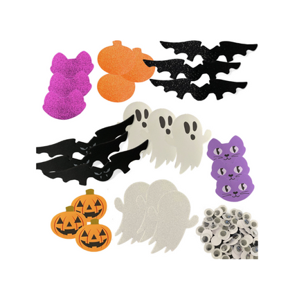 Halloween Foam Stickers with Googly Eyes