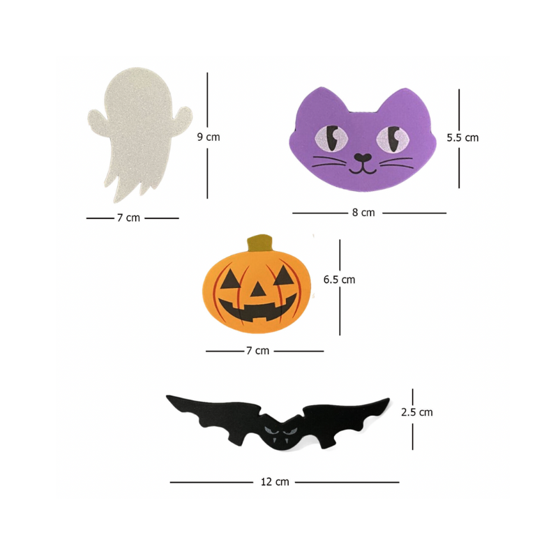 Wholesale Halloween Foam Stickers with Googly Eyes - (Case of 12)