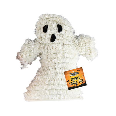 Wholesale Halloween Tinsel Ghost Table Decoration - (Case of 24)