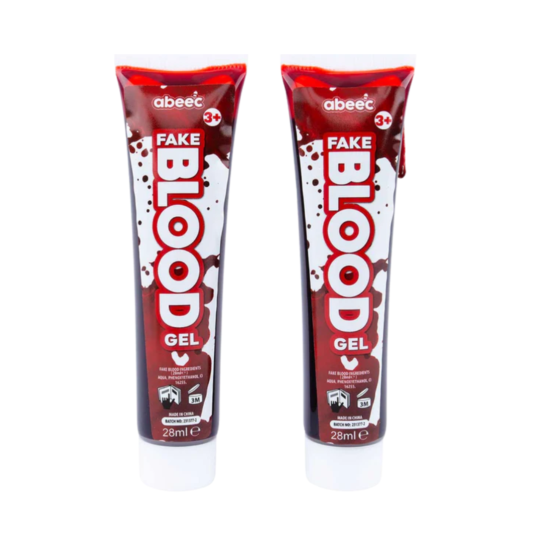 Halloween Fake Blood Gel Tubes (2 pack)
