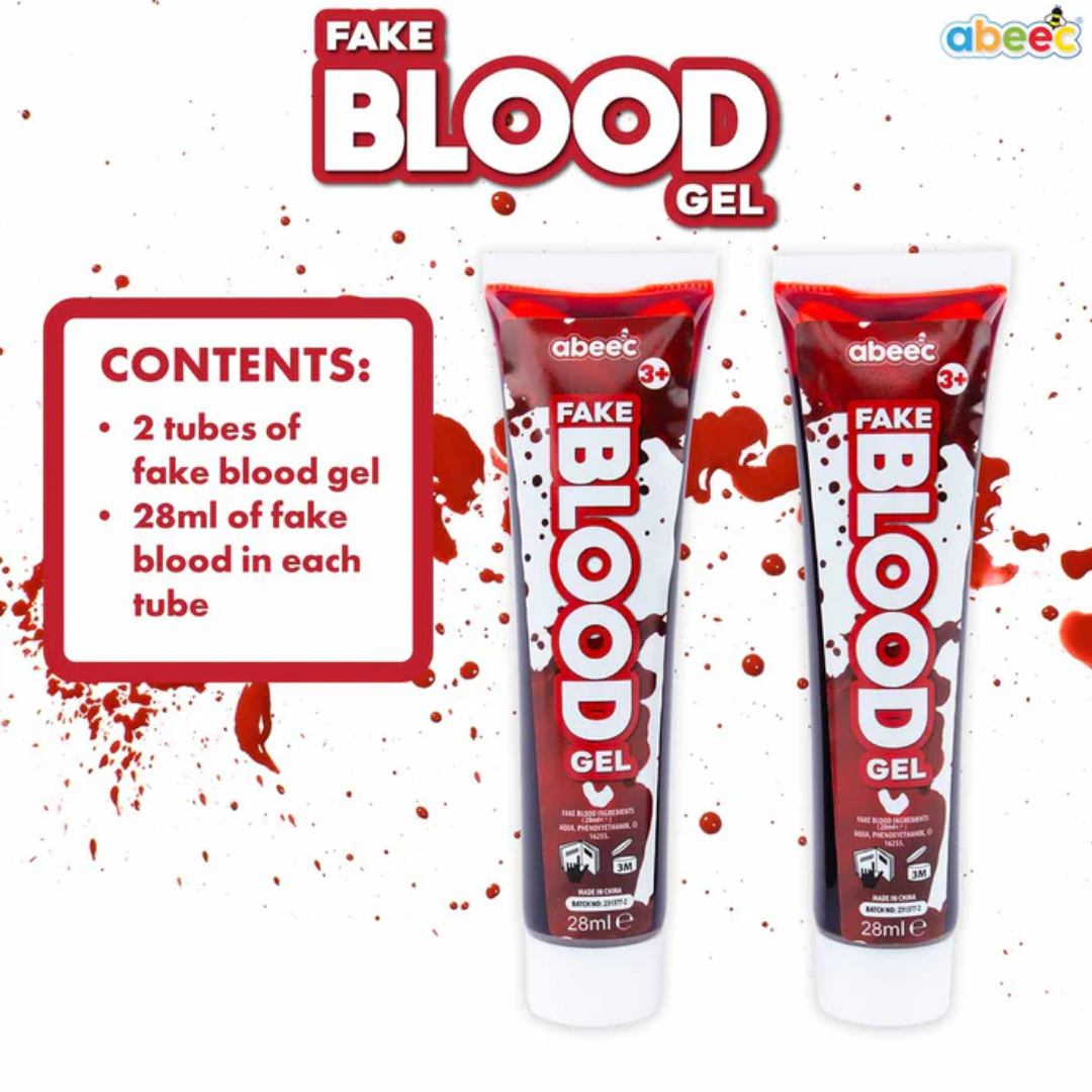 Halloween Fake Blood Gel Tubes (2 pack)