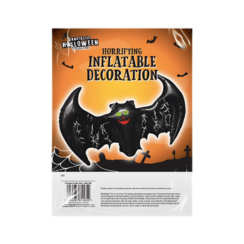 Black shiny inflatable Bat