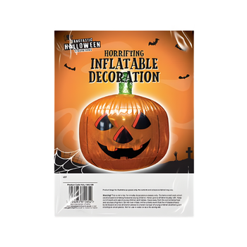 Orange shiny pumpkin inflatable