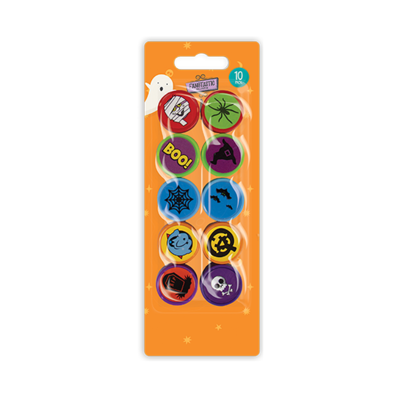 Wholesale Halloween Mini Character Stamps - 10 Pack - (Case of 12)