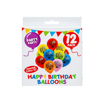 Pack of 12 Happy Birthday Balloons