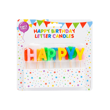 Happy Birthday Letter Candles 