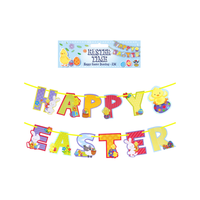 Wholesale Happy Easter Bunting Decoration 2M - (Case of 12)
