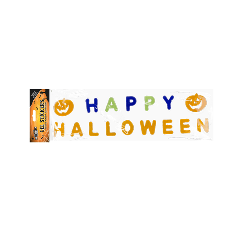 Wholesale Happy Halloween Gel Stickers - (Case of 12)