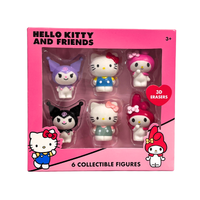 Wholesale Hello Kitty 3D erasers 6 Pack - (Case of 12)