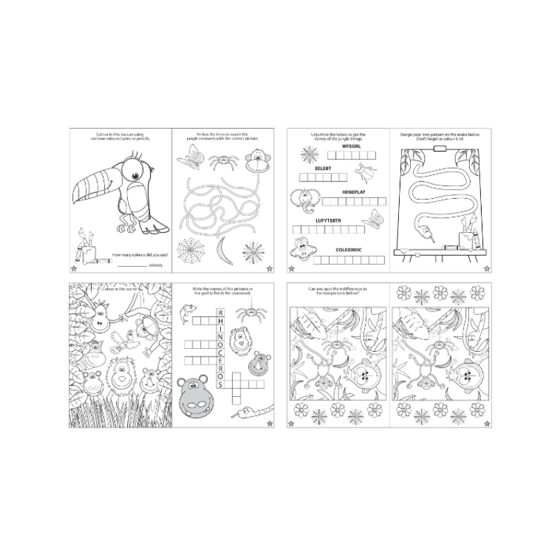 Wholesale Jungle Puzzle Book - (Case of 36)
