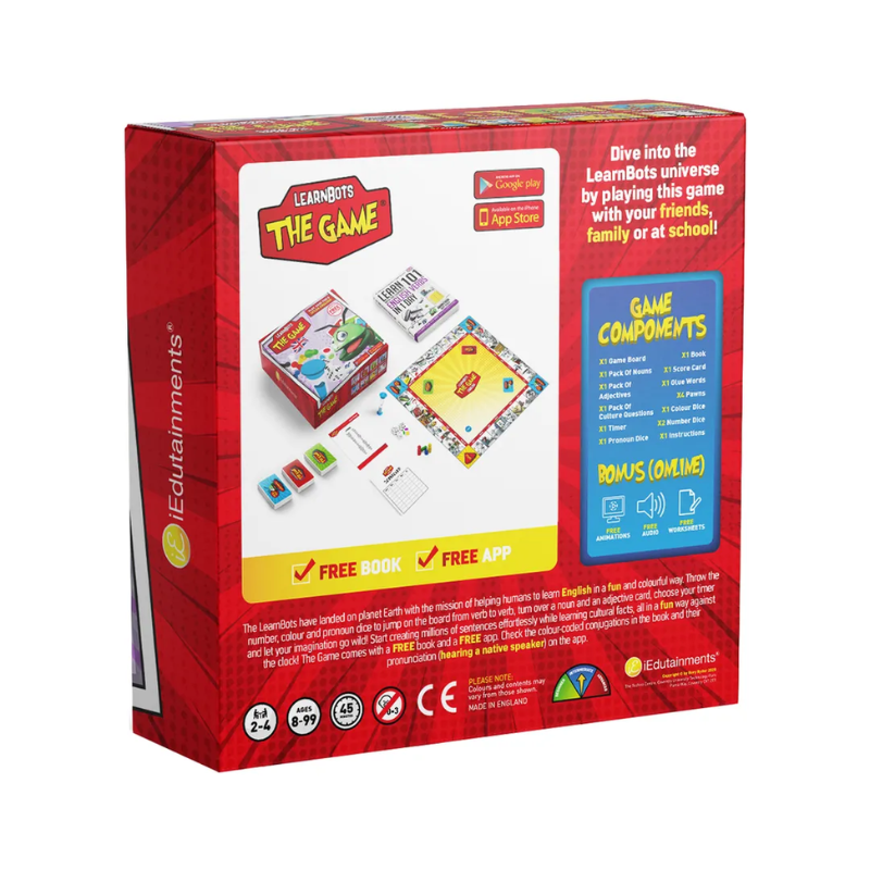 Box of 'The Game' by Edushaunments with game components and branding details.