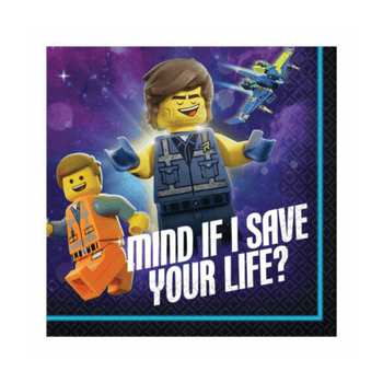 Wholesale LEGO Movie Party Napkins 16 Pack - (Case of 16)