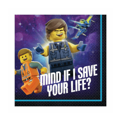 Wholesale LEGO Movie Party Napkins 16 Pack - (Case of 16)