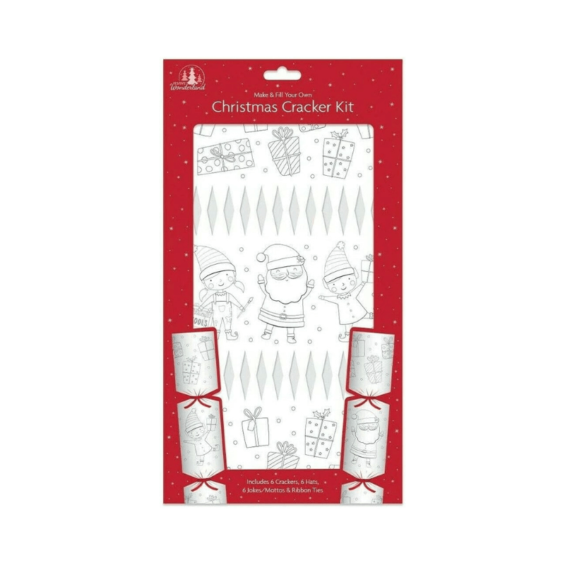 Make And Fill Your Own Christmas Cracker - Colour In