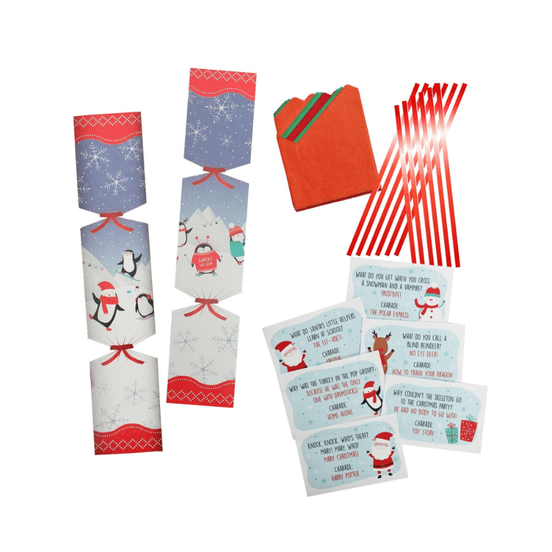 Make And Fill Your Own Christmas Cracker kit- Penguins
