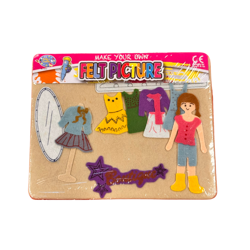 Wholesale Make Your Own Girls Felt Picture - (Case of 16)