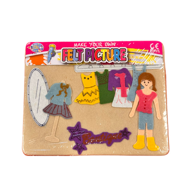 Wholesale Make Your Own Girls Felt Picture - (Case of 16)