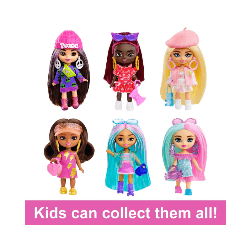 Mattel Barbie Extra Mini Minis Pastel Blue And Pink Hair – PoundFun™