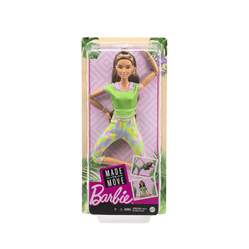 Mattel Barbie Made To Move Doll Brunette