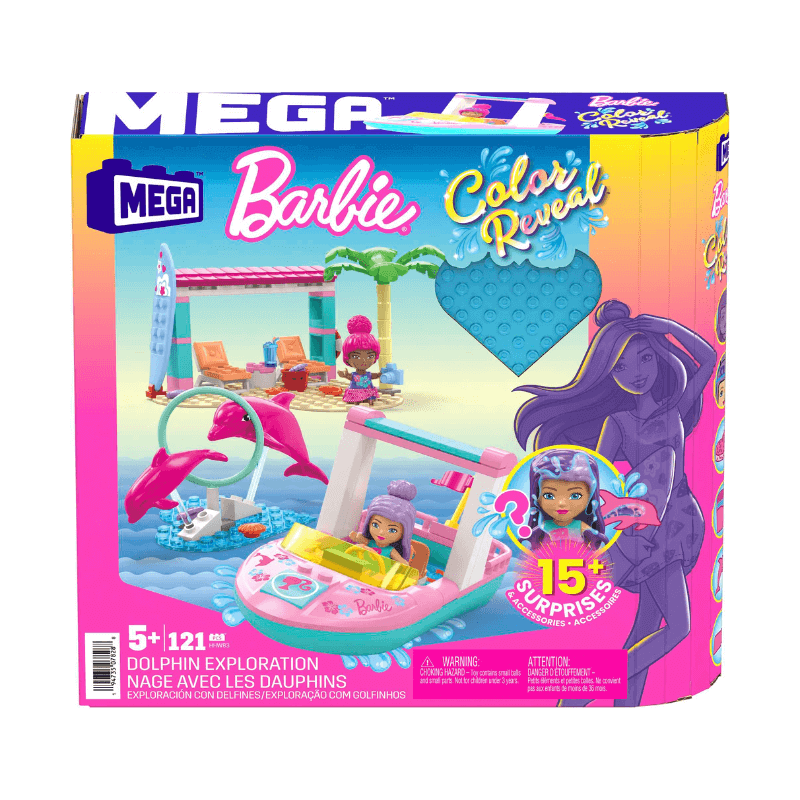 Mattel MEGA Barbie Colour Reveal Dolphin Exploration