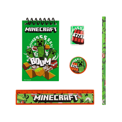 Minecraft Stationery Set - 5 Pack