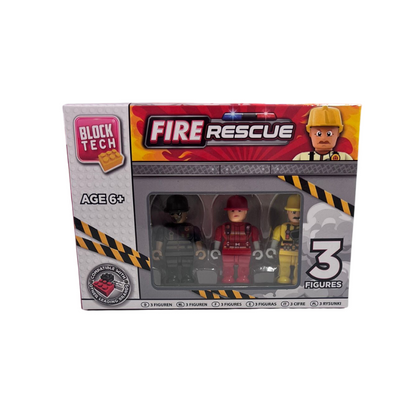 Mini Block Tech Fire Rescue Figures PoundFun