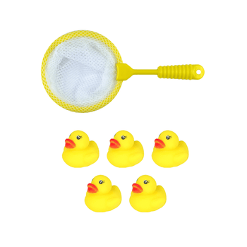 Wholesale Mini Rubber Ducks With Net - (Case of 12)