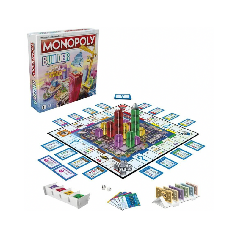Monopoly Builder Family Strategy Board Game