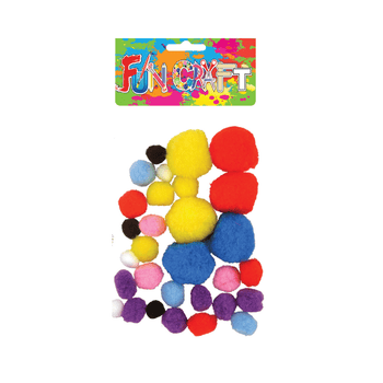 Wholesale Pastel Pom Poms - (Case of 16)