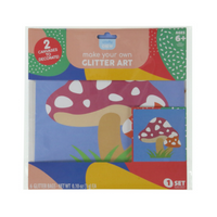 Wholesale Make Your Own Mushroom Glitter Art - (Case of 24)