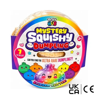 Original Viral Mystery Squishy Dumpling Rainbow Glitter Edition