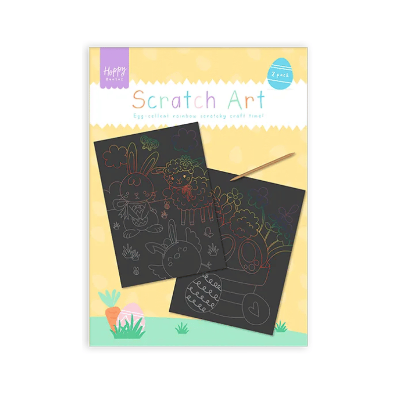 Wholesale Easter Scratch Art Craft - 2 Pack - (Case of 12)