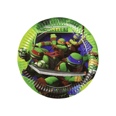 Wholesale Pack Of 8 Teenage Mutant Ninja Turtles Party Plates - (Case of 12)