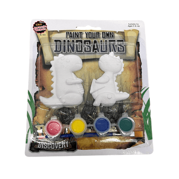 Wholesale Paint Your Own Dinosaurs - 2 Pack + 4 x Paint Pots - (Case of 12)