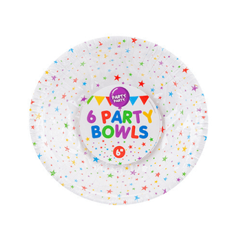 6" Paper Party Bowl 6 Pack 