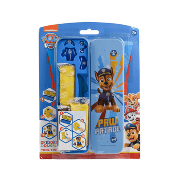 Paw Patrol Dough Tin With Chase Mould & Accessories